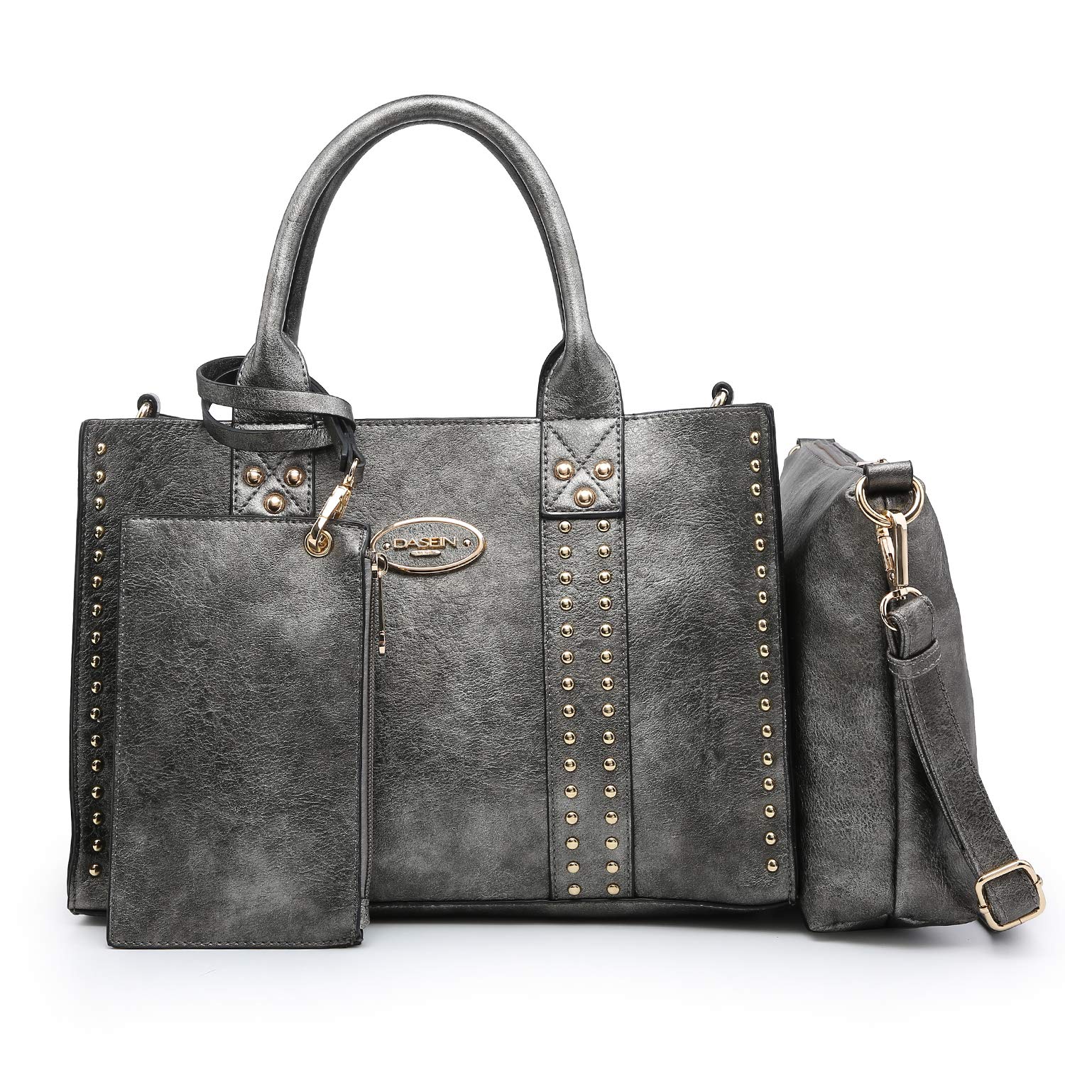 Dasein Womens Soft Vegan Leather Tote Bag Large Handbags Purses Work Shoulder Bag Satchel For Ladies