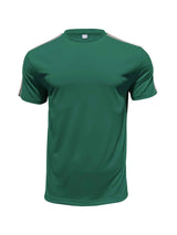 Men's Full Size Striped Shoulder Casual T-Shirt Plus Size
