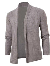 Men's Plus Size Long Sleeve Open Front Cardigan