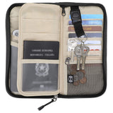 ZOPPEN Rfid Passport Holder Travel Wallet Family Documents Organizer Travel Accessories for 6 Passport #01 Black