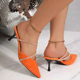Point Toe Kitten Heels Sandals